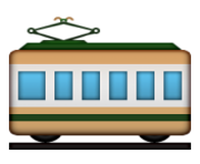 ios emoji railway car