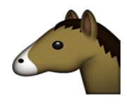 ios emoji horse face