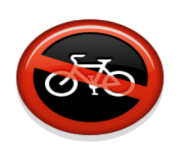 ios emoji no bicycles