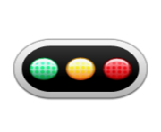 ios emoji horizontal traffic light