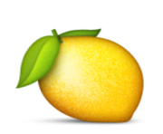ios emoji lemon