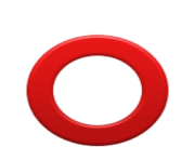 ios emoji heavy large circle