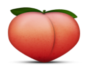 ios emoji peach