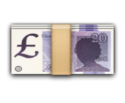 ios emoji banknote with pound sign