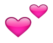 ios emoji two hearts