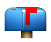 ios emoji closed mailbox with raised flag