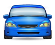 ios emoji oncoming automobile
