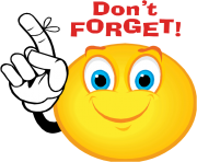 important reminders clipart