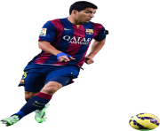 luis suarez 2017 with a ball png