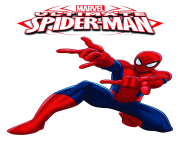 ultimate spiderman with logo clipart