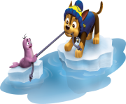 chase having fun paw patrol clipart png