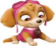 skye is doing yoga paw patrol clipart png