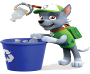 rocky collect trash paw patrol clipart png