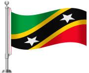 St Kitts and Nevis Flag PNG Clip Art
