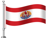 French Polynesia Flag PNG Clip Art