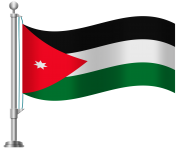 Jordan Flag PNG Clip Art