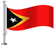 Timor Leste Flag PNG Clip Art
