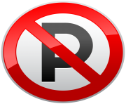 No Parking Prohibition Sign PNG Clipart