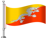 Bhutan Flag PNG Clip Art