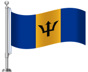 Barbados Flag PNG Clip Art
