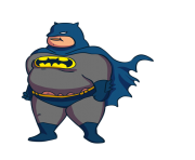 Fat Batman clip art png