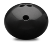 bowling ball black png clipart