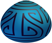 Easter Blue Decorative Egg PNG Clip Art