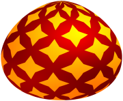 Red Easter Decorative Egg PNG Clip Art