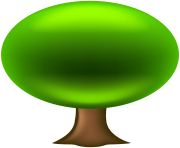 Oval Tree PNG Clip Art