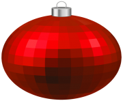 Red Modern Christmas Ball PNG Clipar