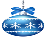 Blue Christmas Ball PNG Clip Art