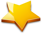 3d effect star gold png