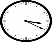 simple black and white clock