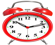 Alarm Clock Red PNG Clip Art