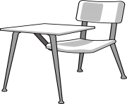 furniture school desk clip art 7yq717 clipart