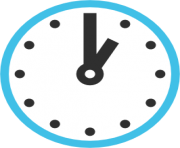 emoji android clock face one oclock