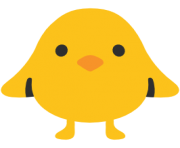 emoji android front facing baby chick
