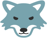 emoji android wolf face