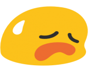 emoji android disappointed but relieved face