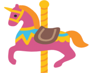 emoji android carousel horse