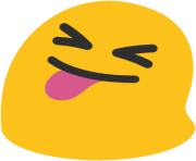 emoji android face with stuck out tongue and tightly closed eyes
