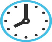 emoji android clock face eight oclock