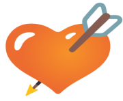 emoji android heart with arrow