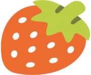 emoji android strawberry