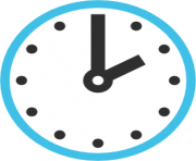 emoji android clock face two oclock
