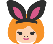emoji android woman with bunny ears