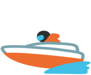 emoji android speedboat