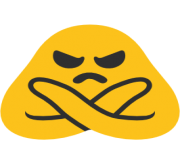 emoji android face with no good gesture