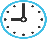 emoji android clock face nine oclock