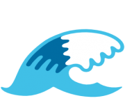 emoji android water wave